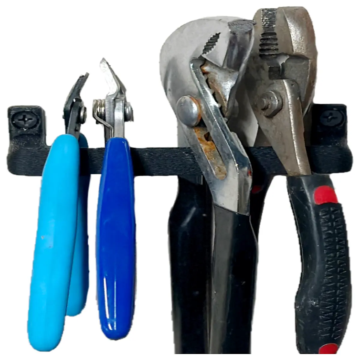 magnetic pliers holder wall mount organizer for wire cutters diagonal side cutters tool rack garage storage
