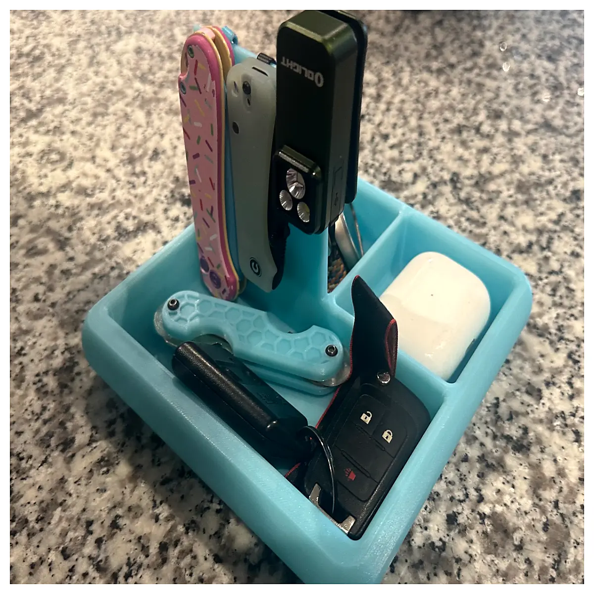 EDC Organizer Box with Display Compact Tool Storage Portable Carry Outdoor Survival Emergency Storage