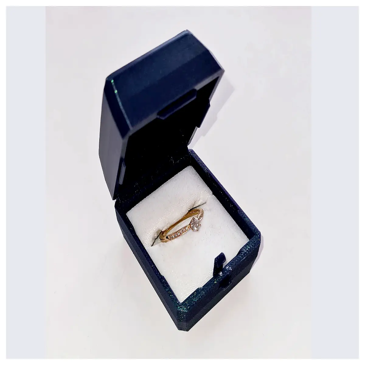 printed custom jewelry ring box with name engraving gift packaging for wedding proposal
