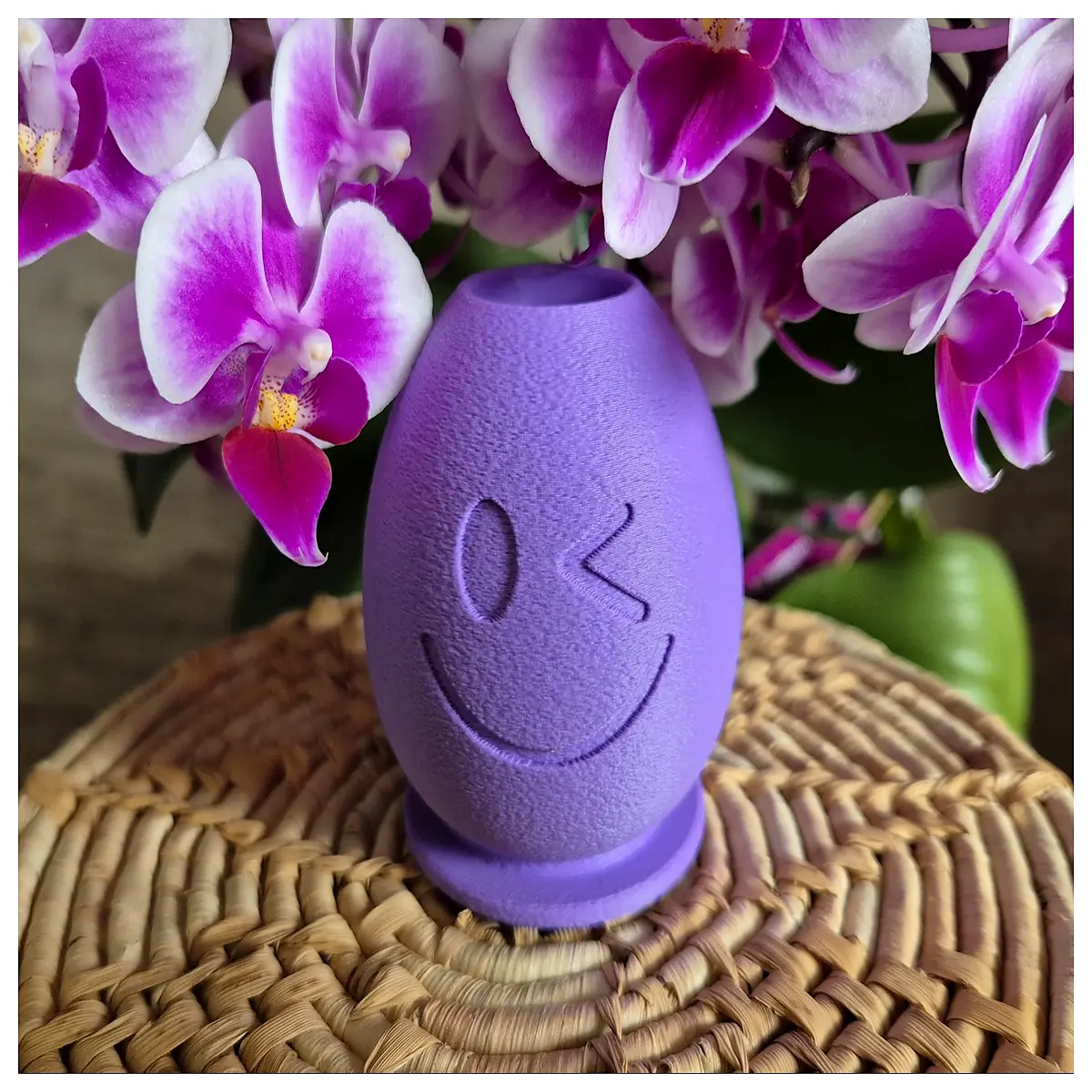 cute bunny candle holder with smiley face for easter table decor holiday party supplies