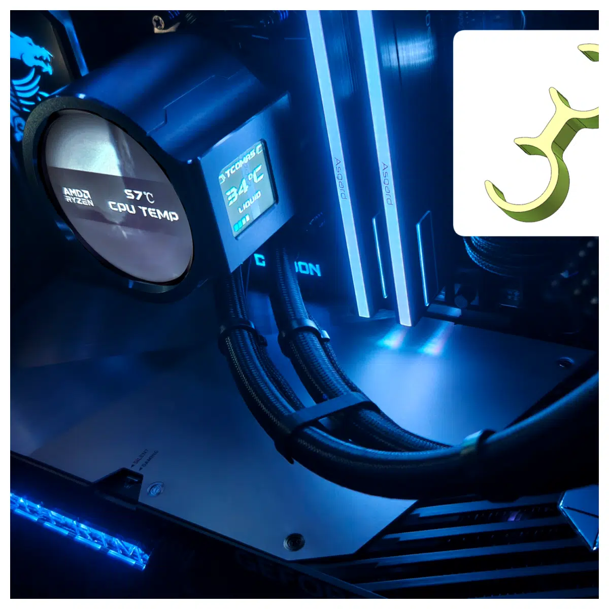 12mm CPU Water Cooler Clip Cooling Accessory Water Cooling Mount PC Component Water Block Clip CPU Cooling Solution