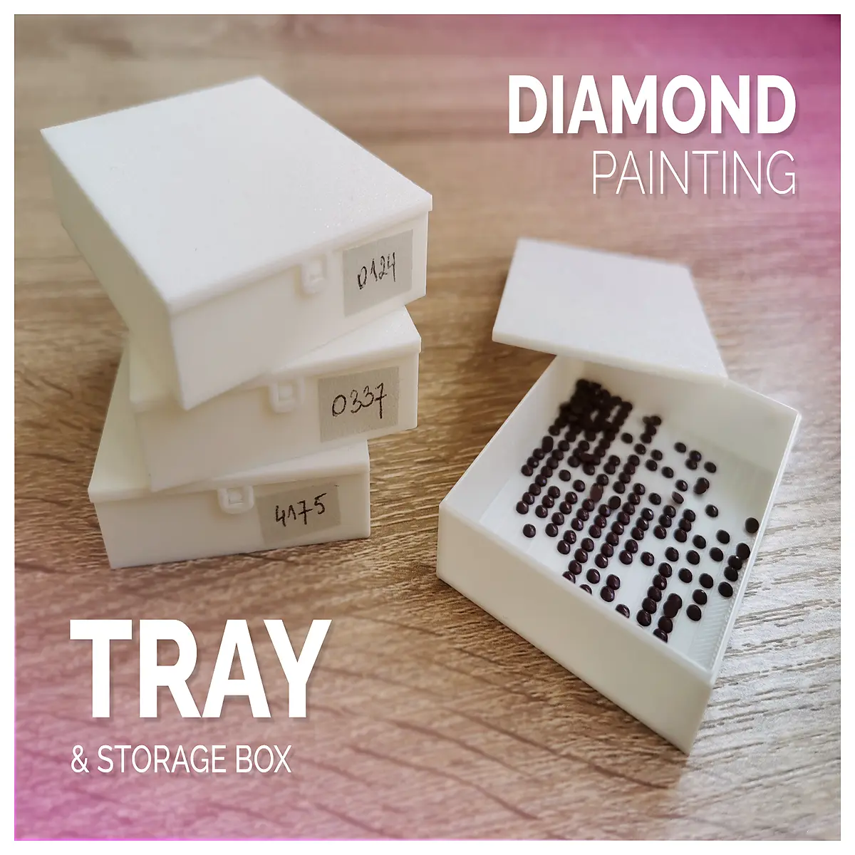 Painting Tray with Lid Converts to Box Painting Supplies Art Accessories Decoration Creative Gift
