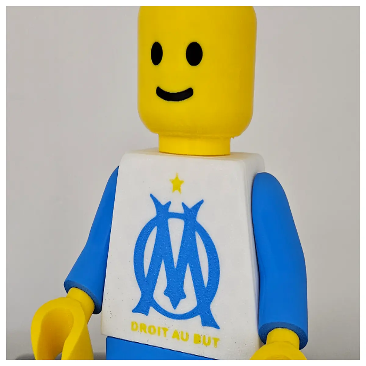 Marseille Olympique 20cm Block Man Model Toy Building Blocks Collectible Kids Construct Model