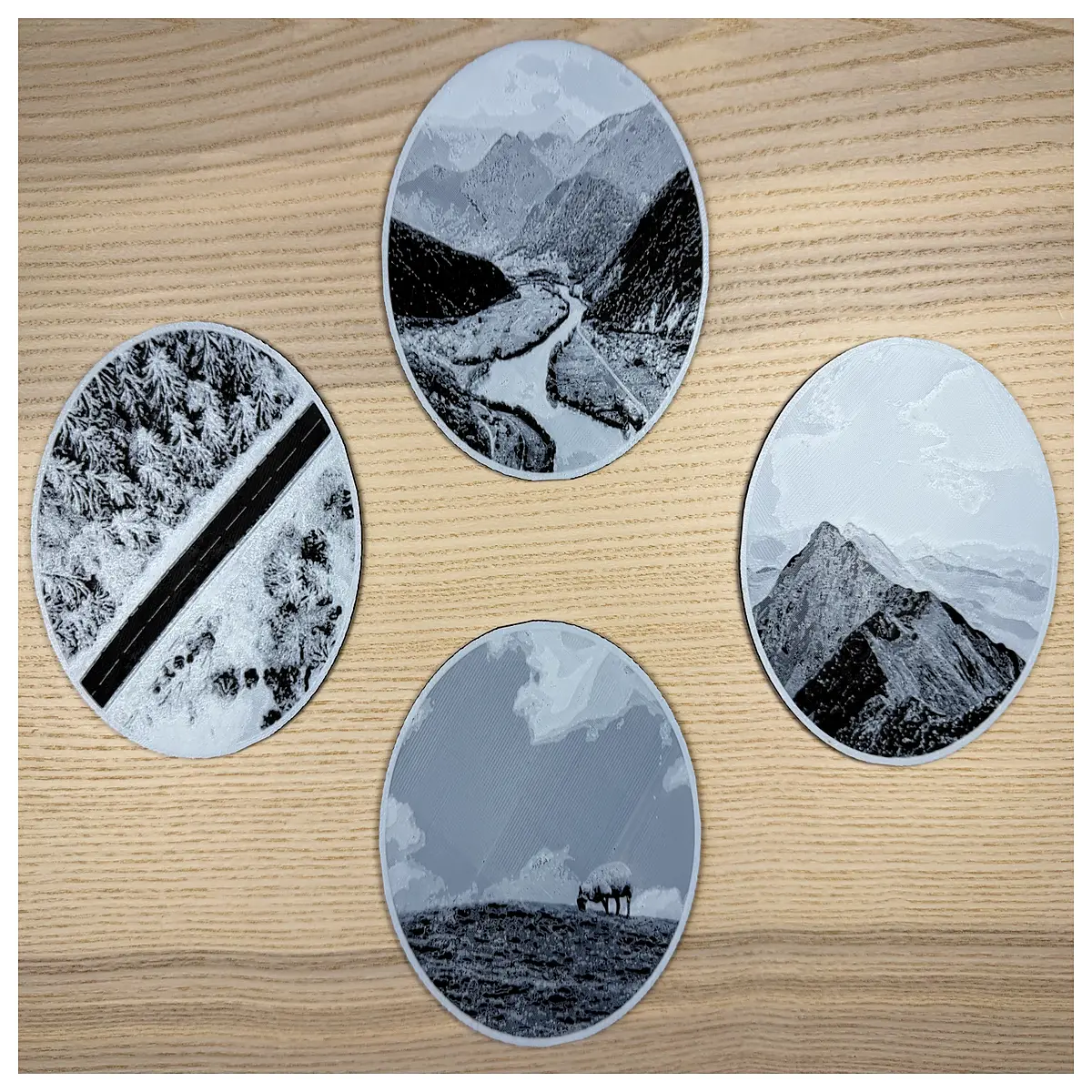 Natural Coasters Car Desktop Mat Drink Coaster Silicone Pad Table Decor Eco Friendly Cup Holder Protector