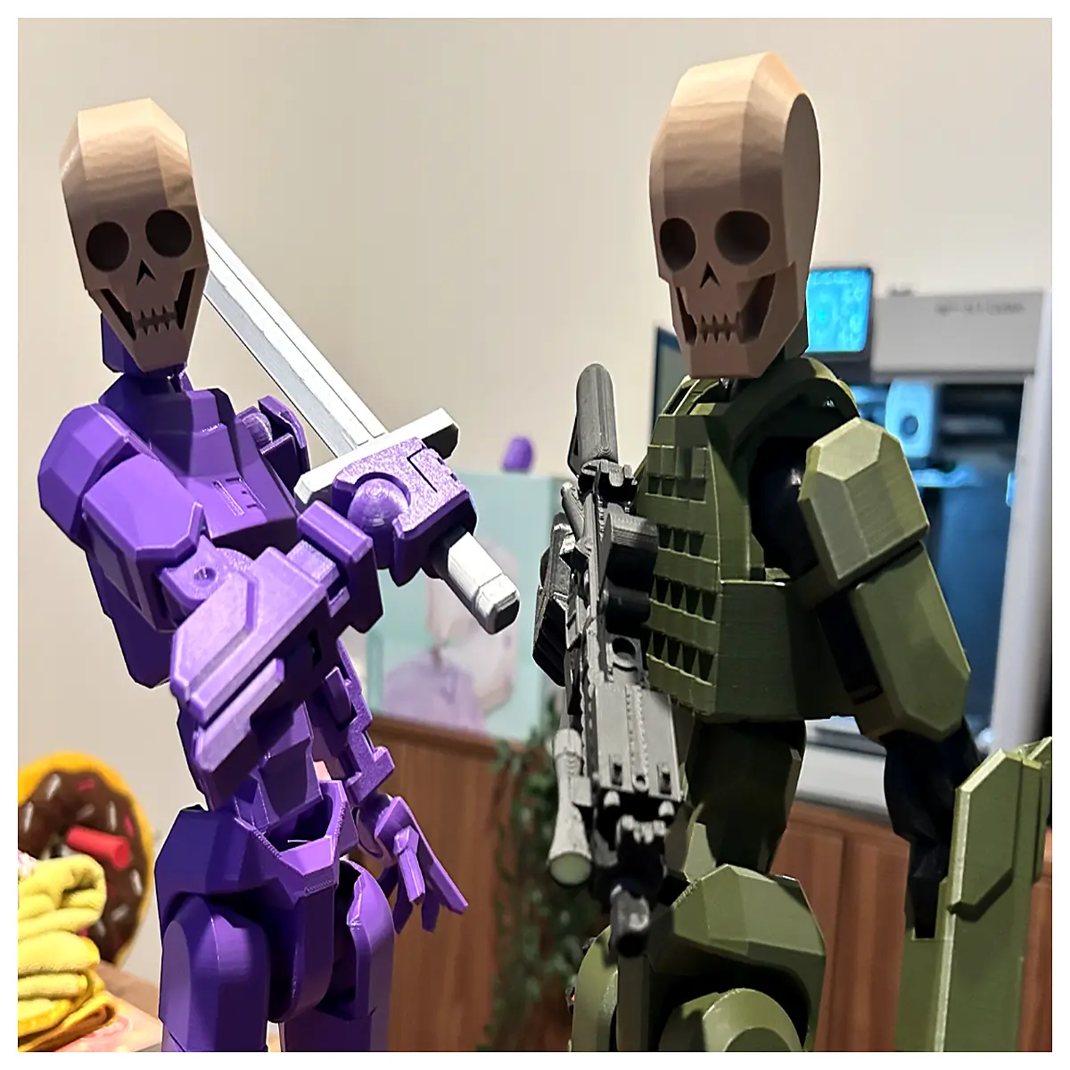 Virtual Skull 13 V10 Skeleton Model Toy Desktop Decoration Roleplay Props Anime Collectible