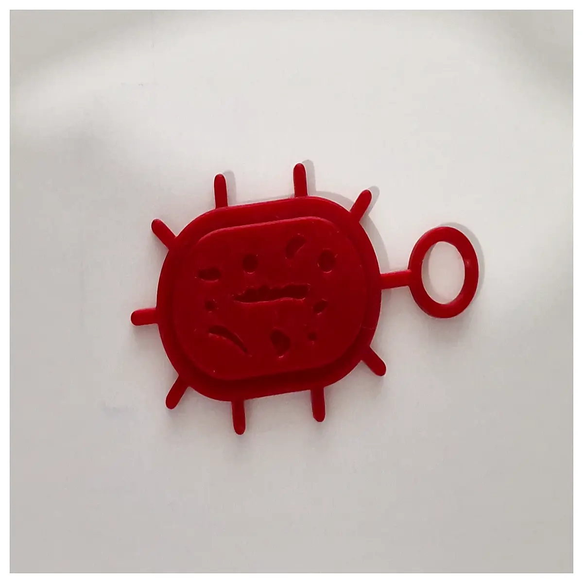 Bacterial Keychain Phone Charm Anti Bacterial Hanging Accessory Key Chain Phone Decoration Removal Minimalist Design