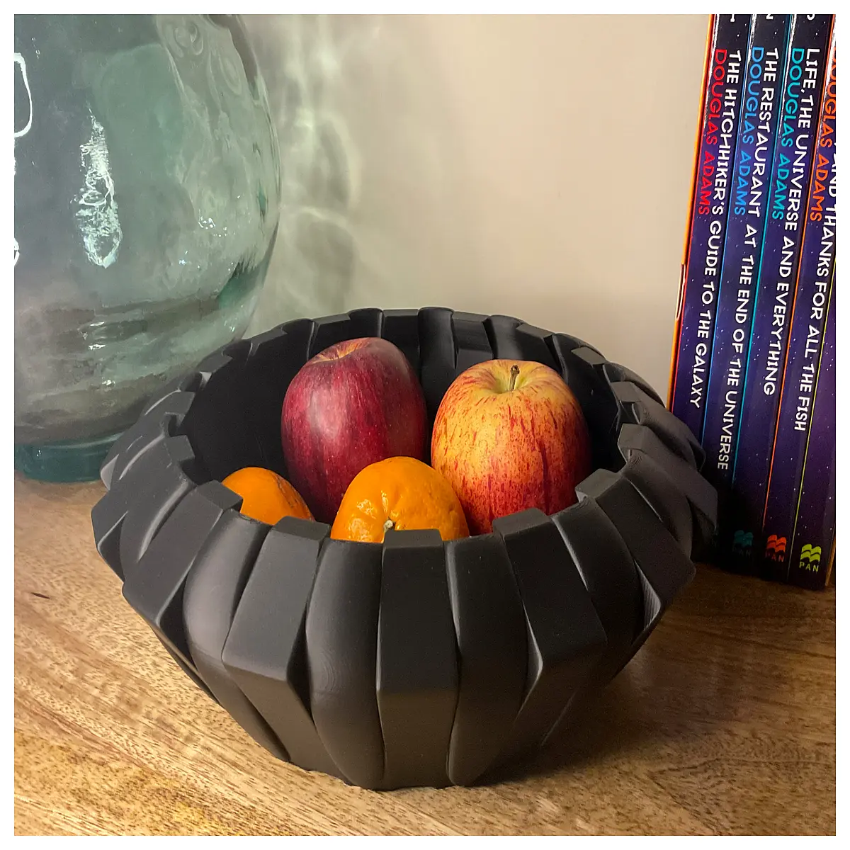 modern geometric interlocking fruit bowl set stackable modular centerpiece for kitchen island contemporary serving dish for nuts snacks