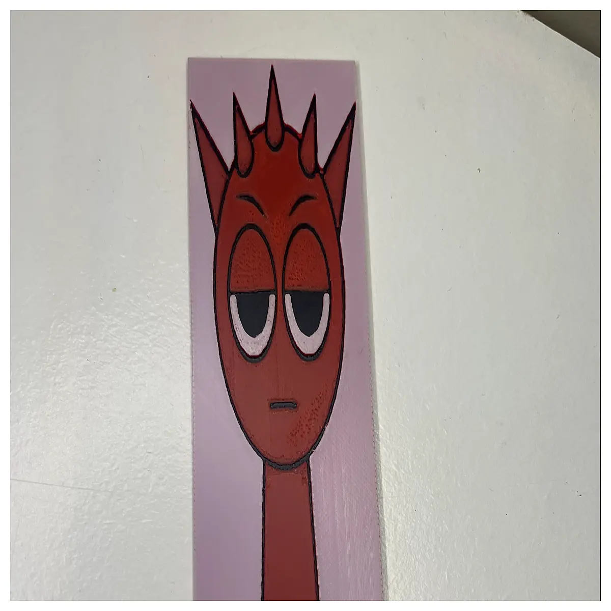 Red SprunkiRaddy Bookmark Fun Pattern Bookmark Kids Birthday Gift Festival Decoration Book Accessory