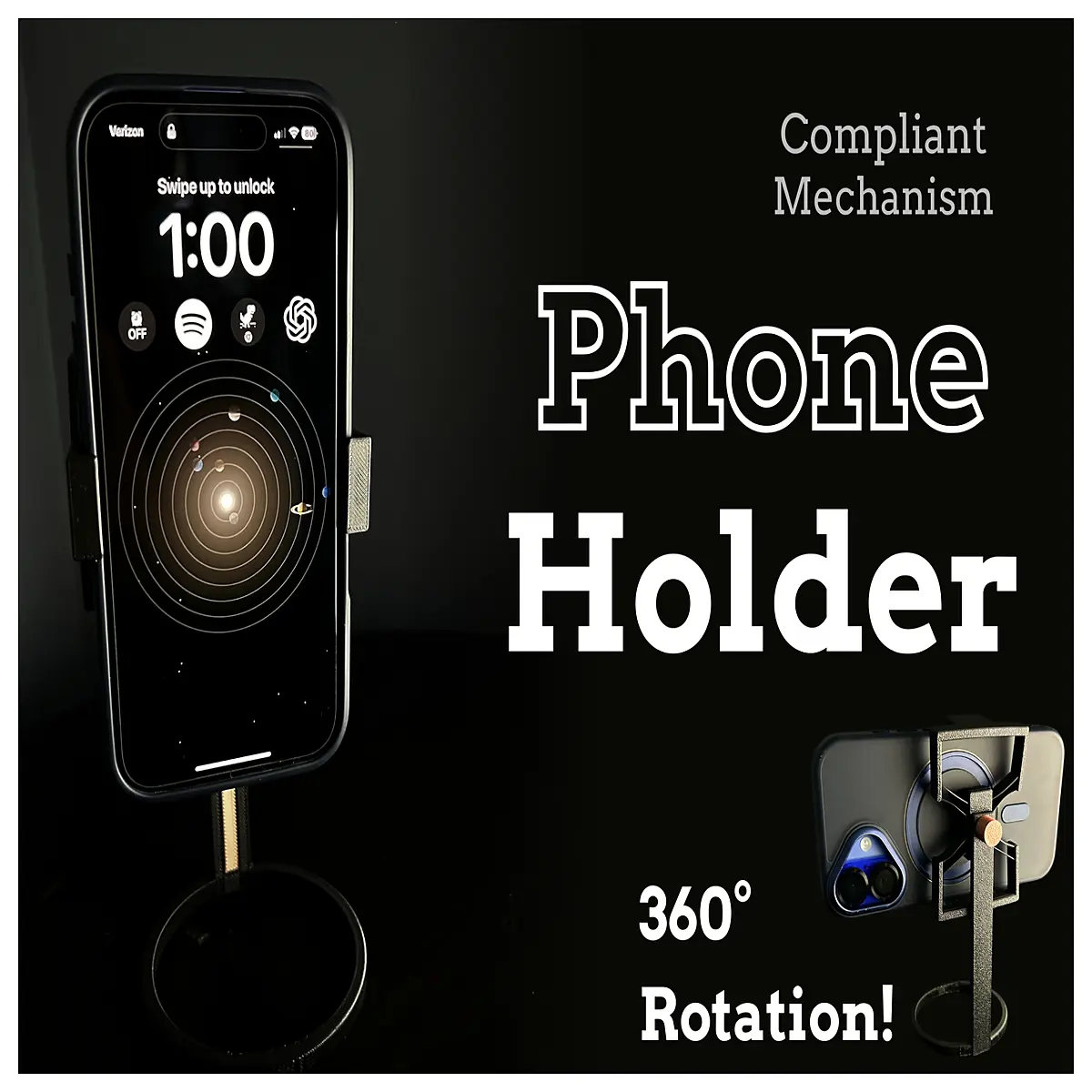 flexible arm phone holder mount for car dashboard desk travel universal clip grip