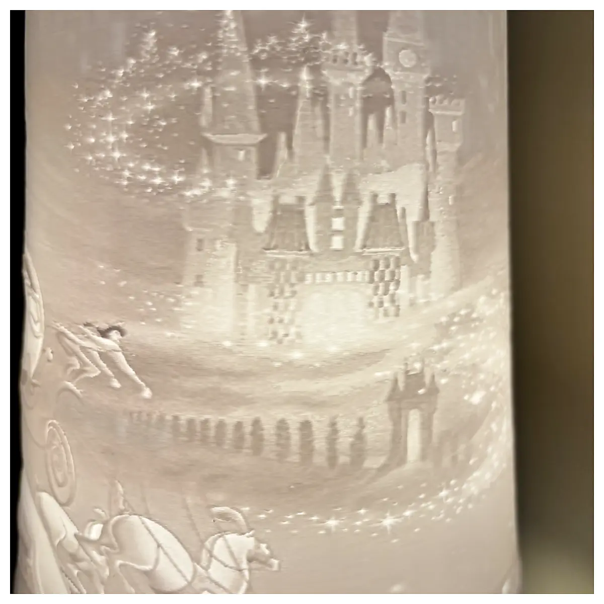 glass shade with relief pattern nightstand cover ambient lighting decor