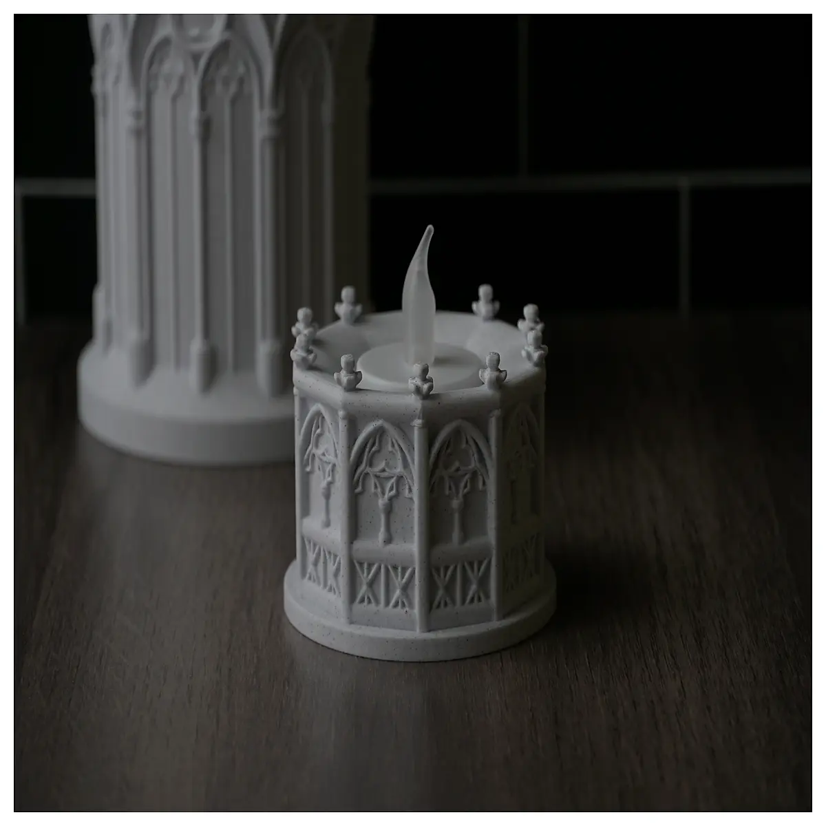 gothic tea holder candle lantern for patio outdoor decor spooky halloween party centerpieces
