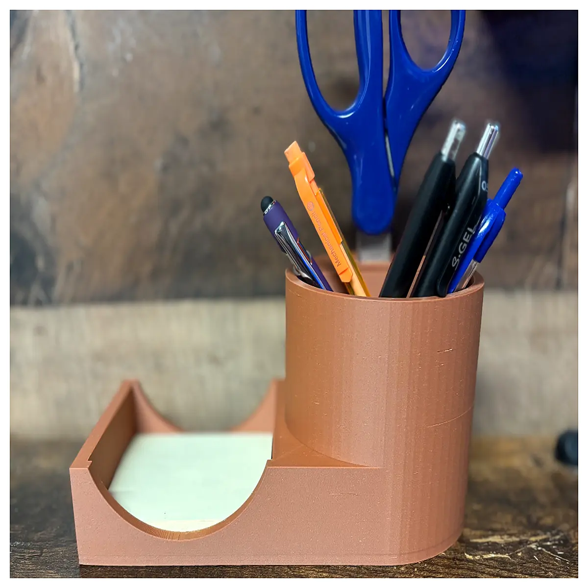 Desktop Organizer with Adhesive Notes Magnetic Clip Holder Office Desk Lazy Person Gadget Paper Management Solution