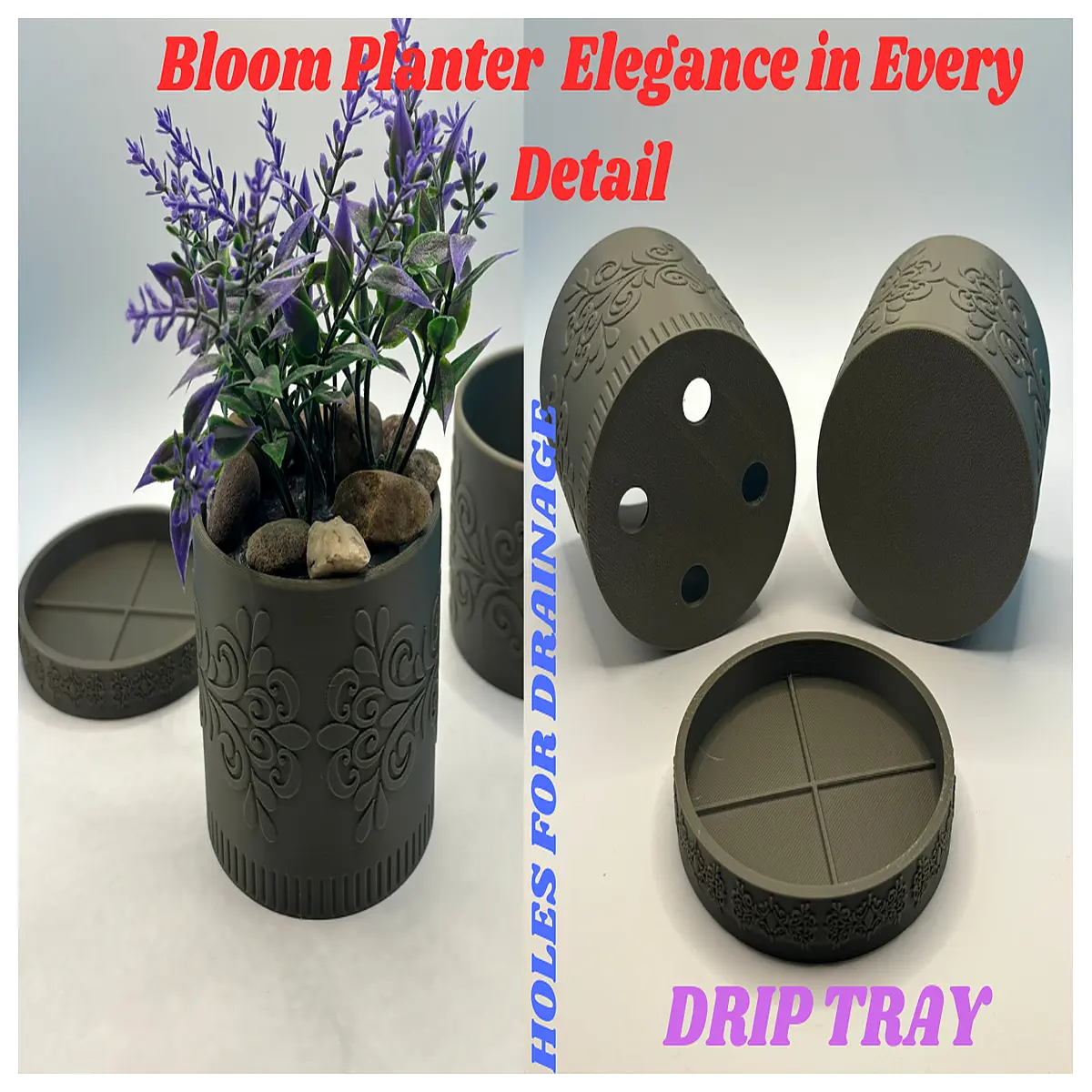 Bloom Flower Pots Elegant Garden Decor Indoor Planter Pots Creative Flower Pots Houseplant Pots