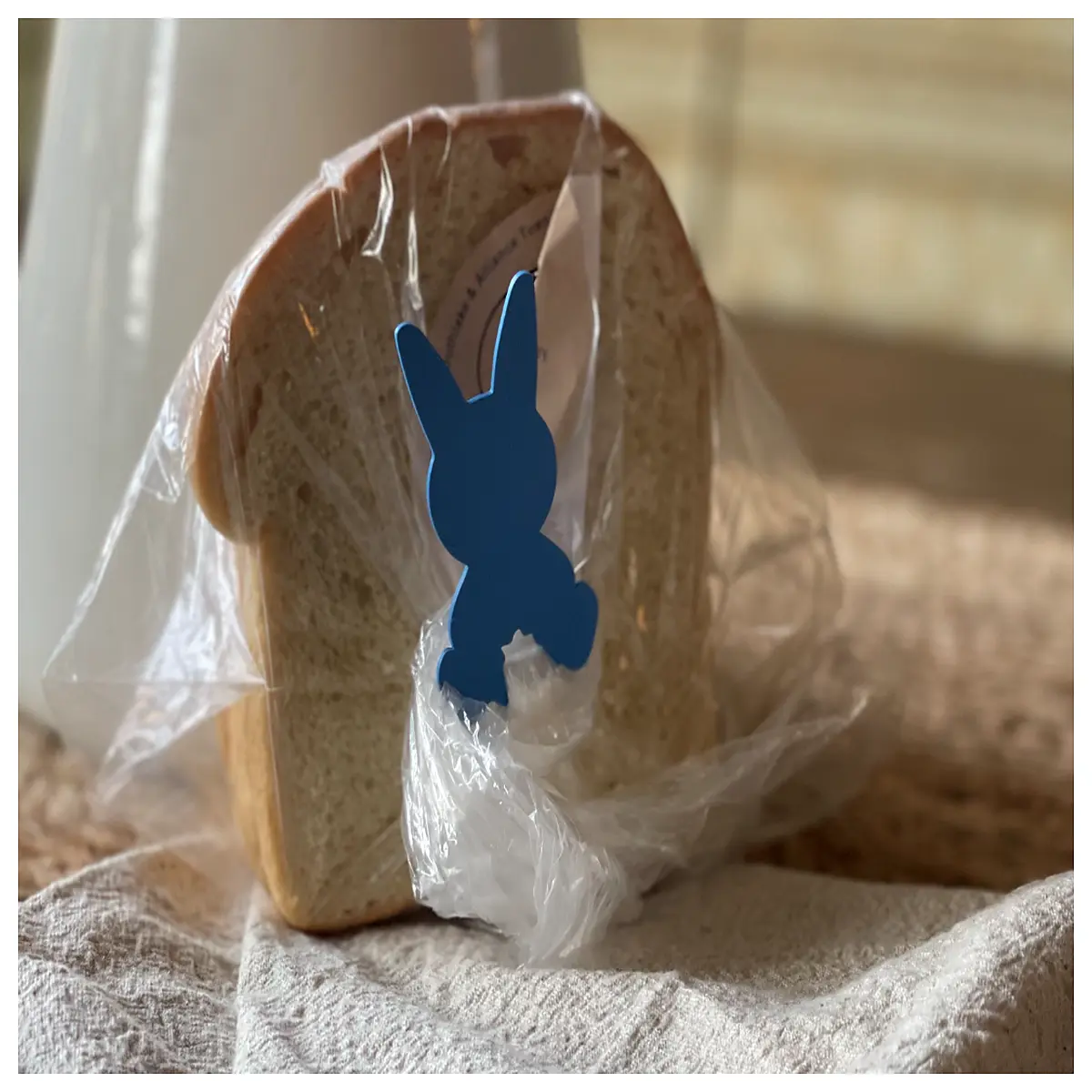 Easter Bunny Bread Slices Festive Treats Decorate Bread Easter Gift Creative Baking Bunny Shape