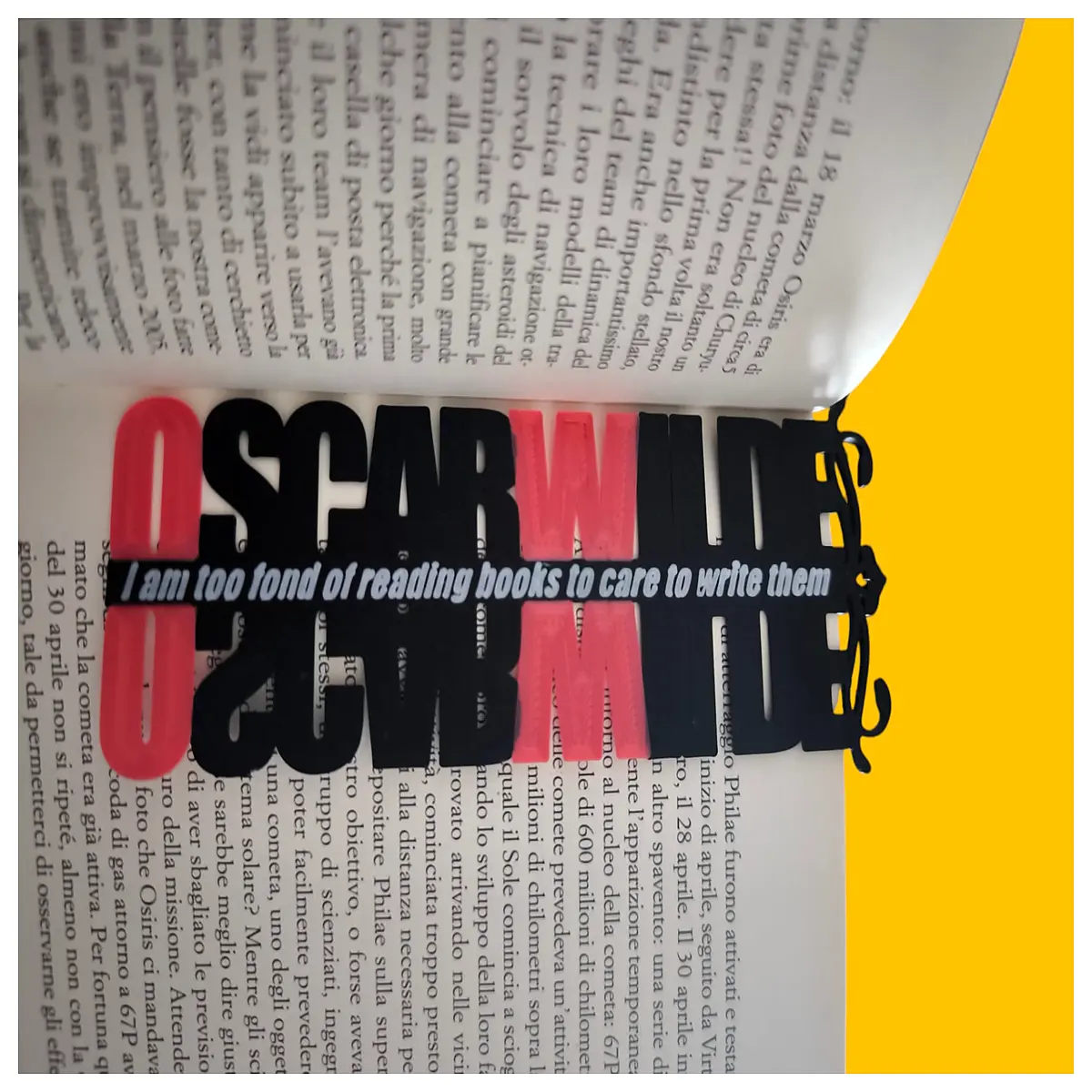 Oscar Wilde Bookmark Signature Edition Commemorative Gift Classic Literature Collection Book Decoration Gift Anniversary Present