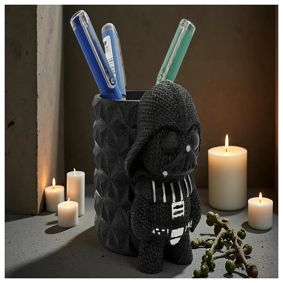 Knitted Pen Case Dsvid Creative Backpack Accessories Student Stationery Organizer Pen Holder Lazy Person Gadget