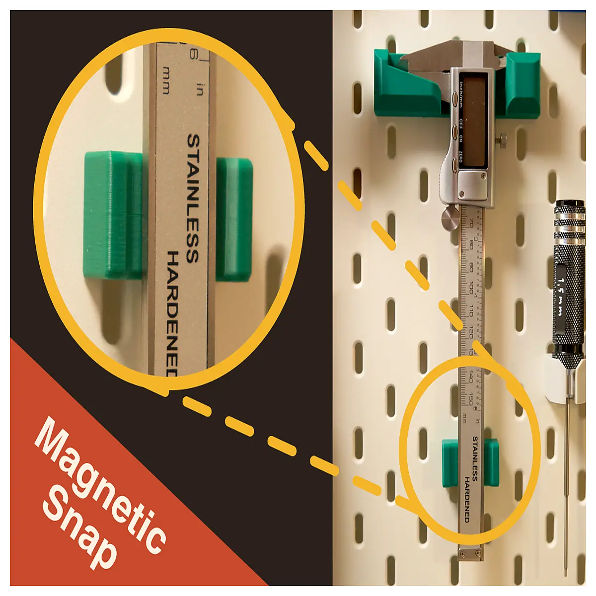 digital caliper holder mount bracket for mitutoyo vernier gauge storage organizer