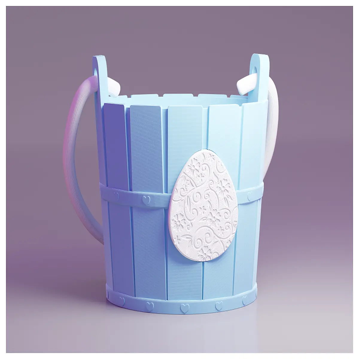 easter candy bucket with flower pot lid plastic egg container for spring party favors and kids treats