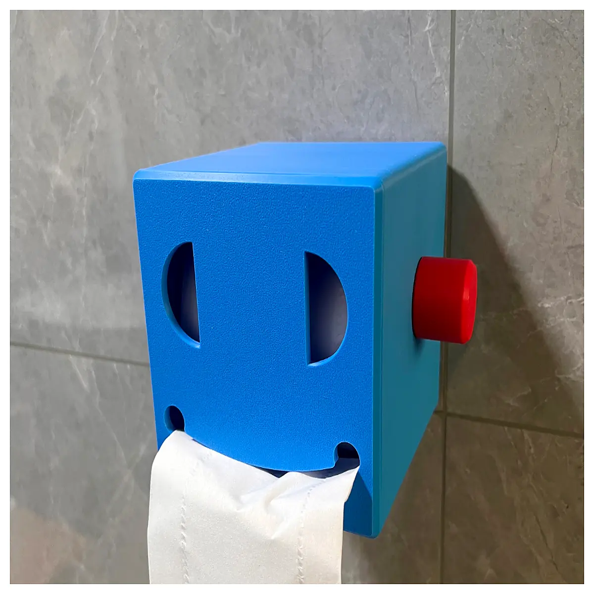 cylindrical tissue box holder for round rolls square desktop organizer