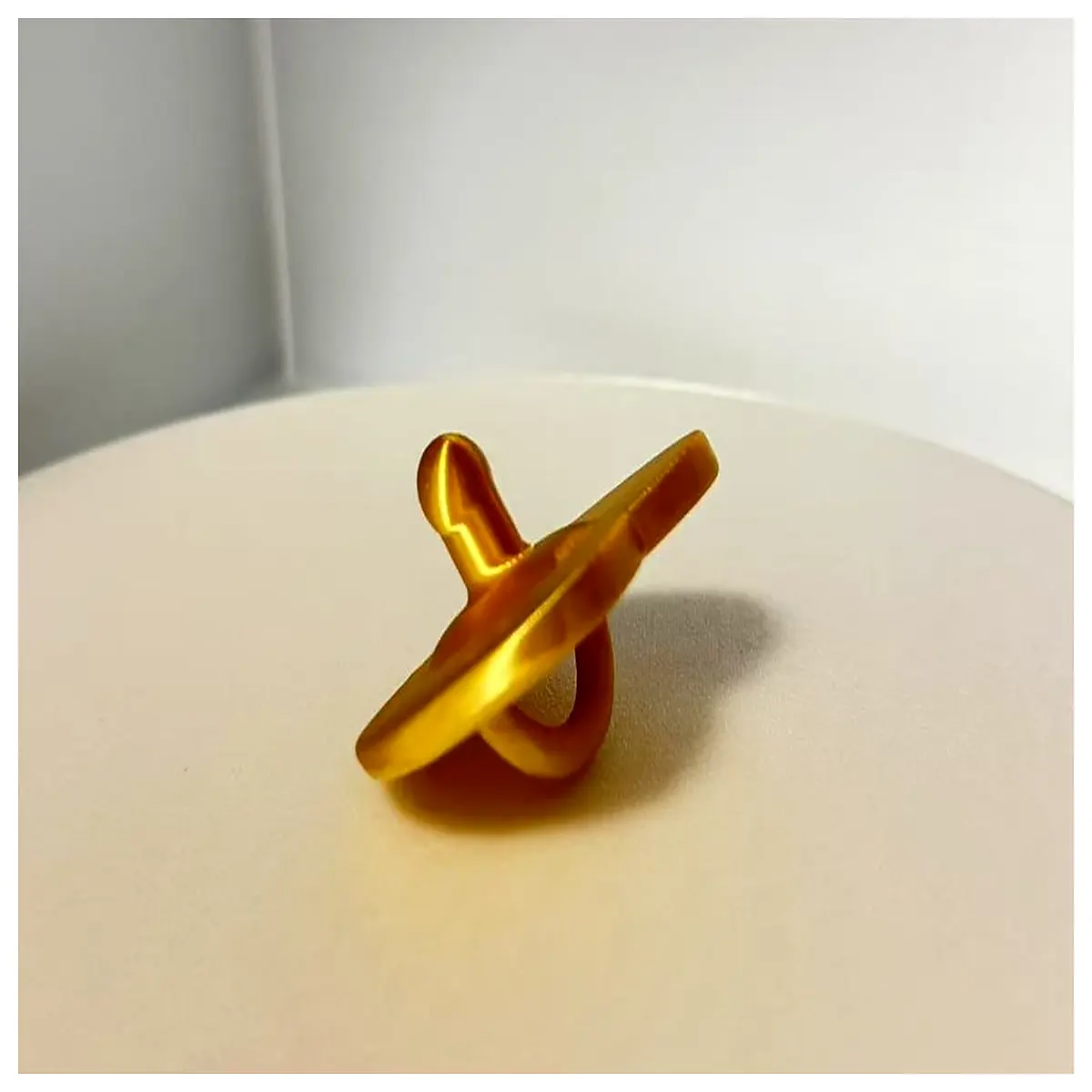 solid gold pacifier for baby soothing gift newborn essentials safe metal teether