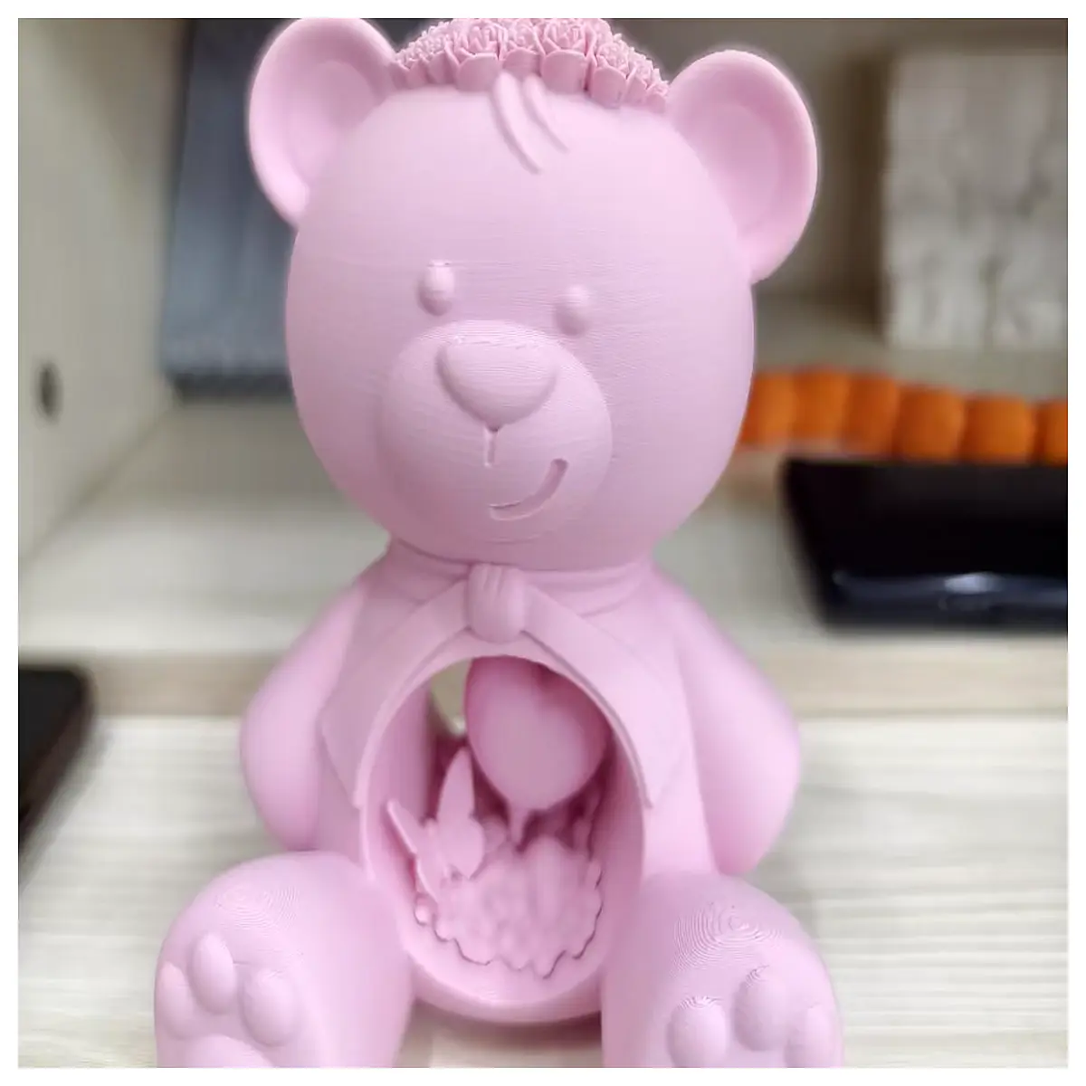 cute bear plush toy with motif soft cuddly stuffed animal for kids valentine s gift bedroom decor baby shower present