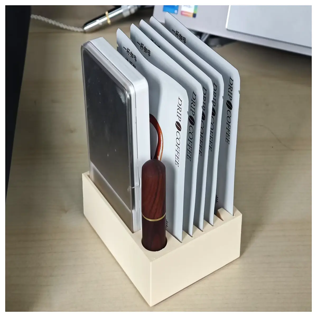 Coffee Tea Bag Organizer Box Small Compact Tea Box Coffee Bean Separator Snack Storage Container Kitchen Organizer Airtight Box