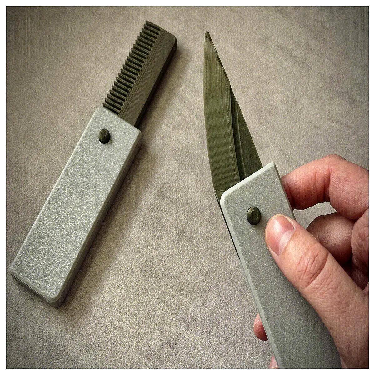 Sliding Spring Automatic Blade Open Outdoor Survival Tool Emergency Quick Access Side Opening