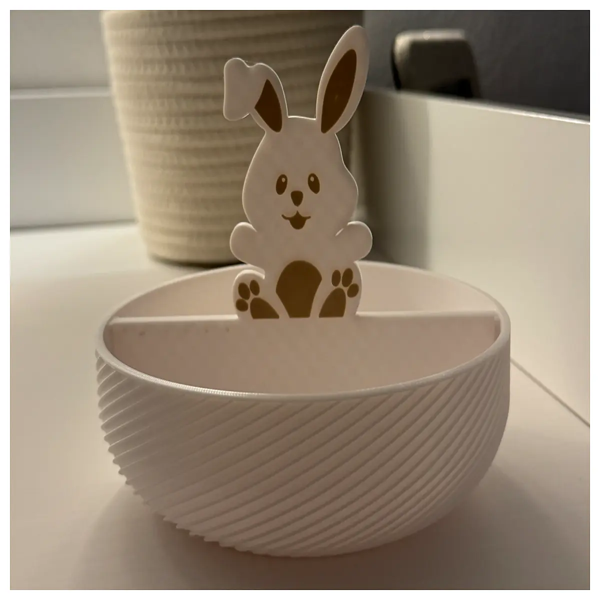 Easter Egg Bowl Decoration Container Kids Gift Easter Decoration Festive Accessory Creative Display Piece