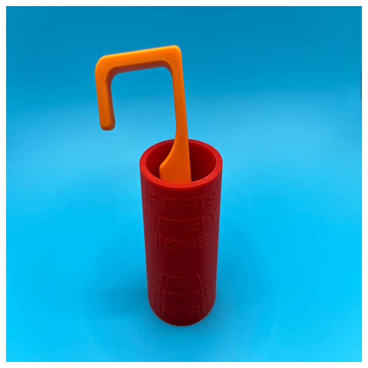 cylindrical tool strangulation hazard safety warning label child proofing
