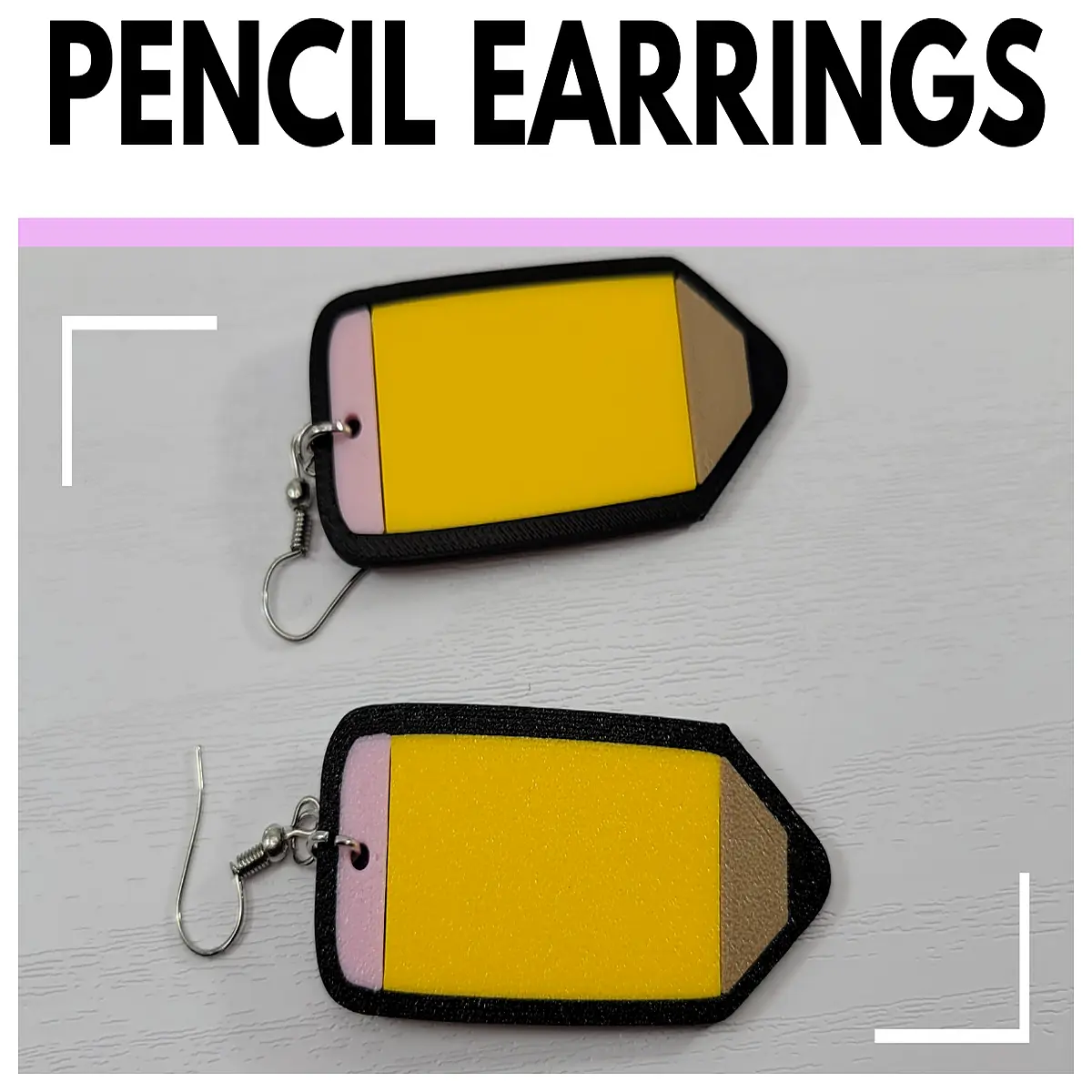 Teacher Birthday Gift Pencil Earrings Creative Women s Style OOTD Outfit Matching Graduation Teacher Earrings