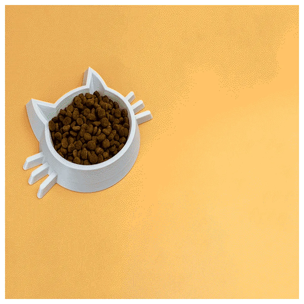 Cat Bowl Anti Whiskers Fatigue Pet Feeder Slow Food Bowl for Cats Reduce Overeating Ceramic Pet Supplies