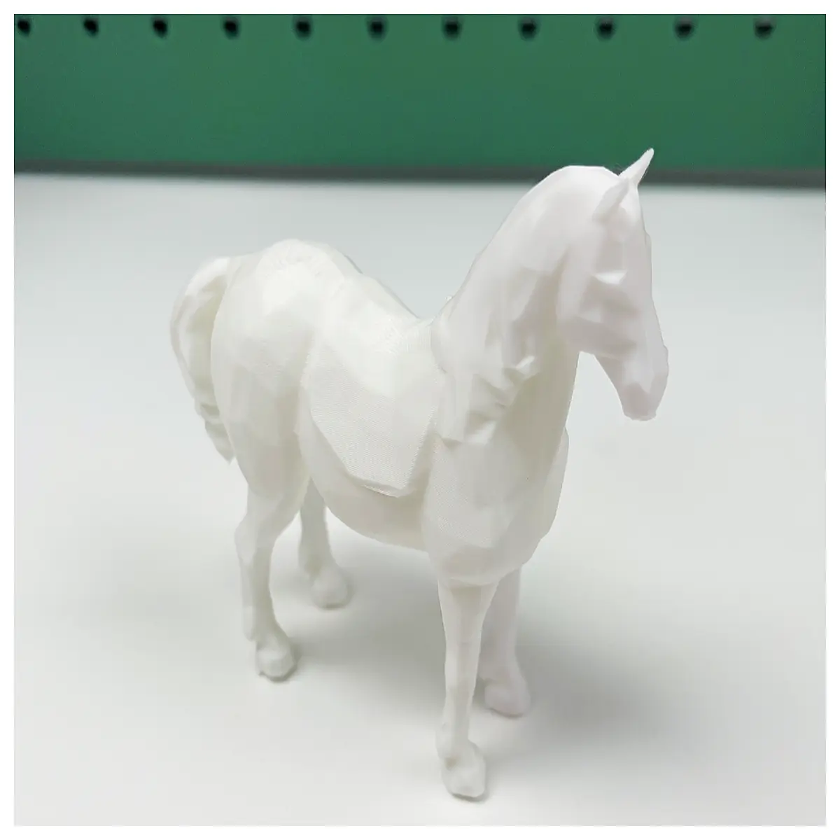 low poly horse statue geometric animal figurine modern abstract home decor low poly art piece for desk or shelf