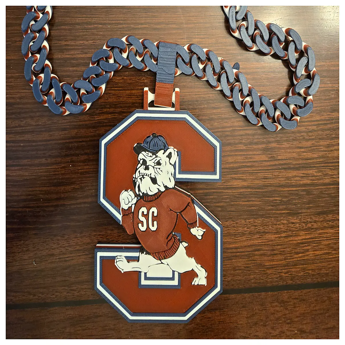 South Carolina Bulldog Collar Dog Chain Pet Accessories Dog Leash Collar Pet Supplies