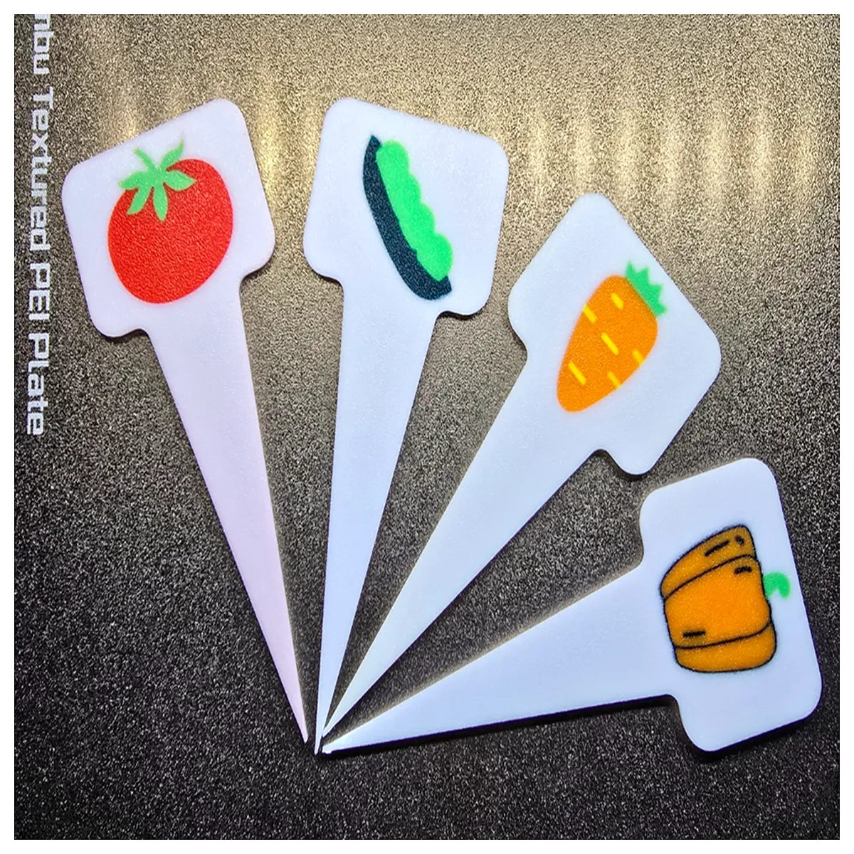 waterproof plant markers for garden durable metal herb labels with clips reusable vegetable patch identification tags