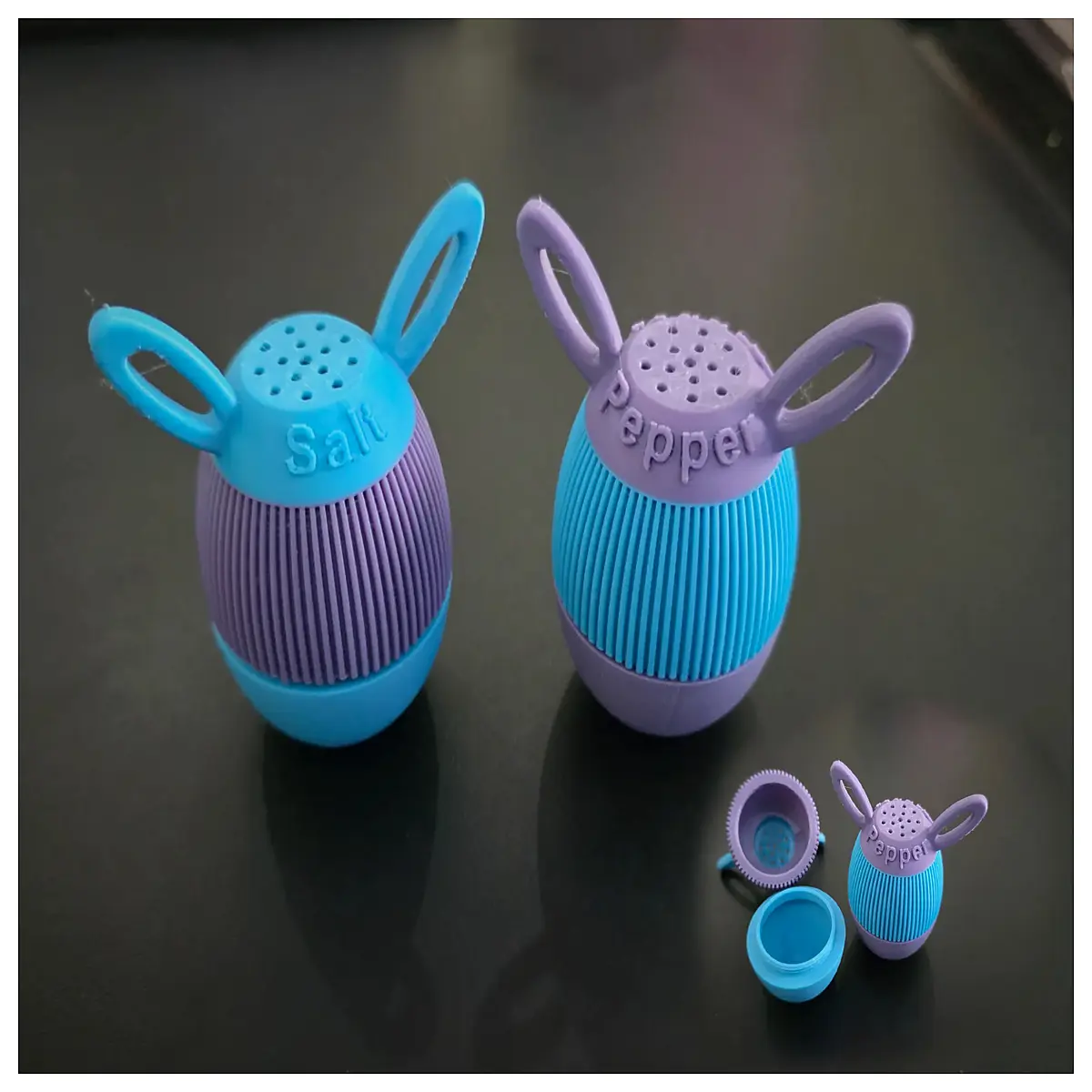 cute bunny salt and pepper shakers set easter table decor ceramic rabbit seasoning holders holiday party favors