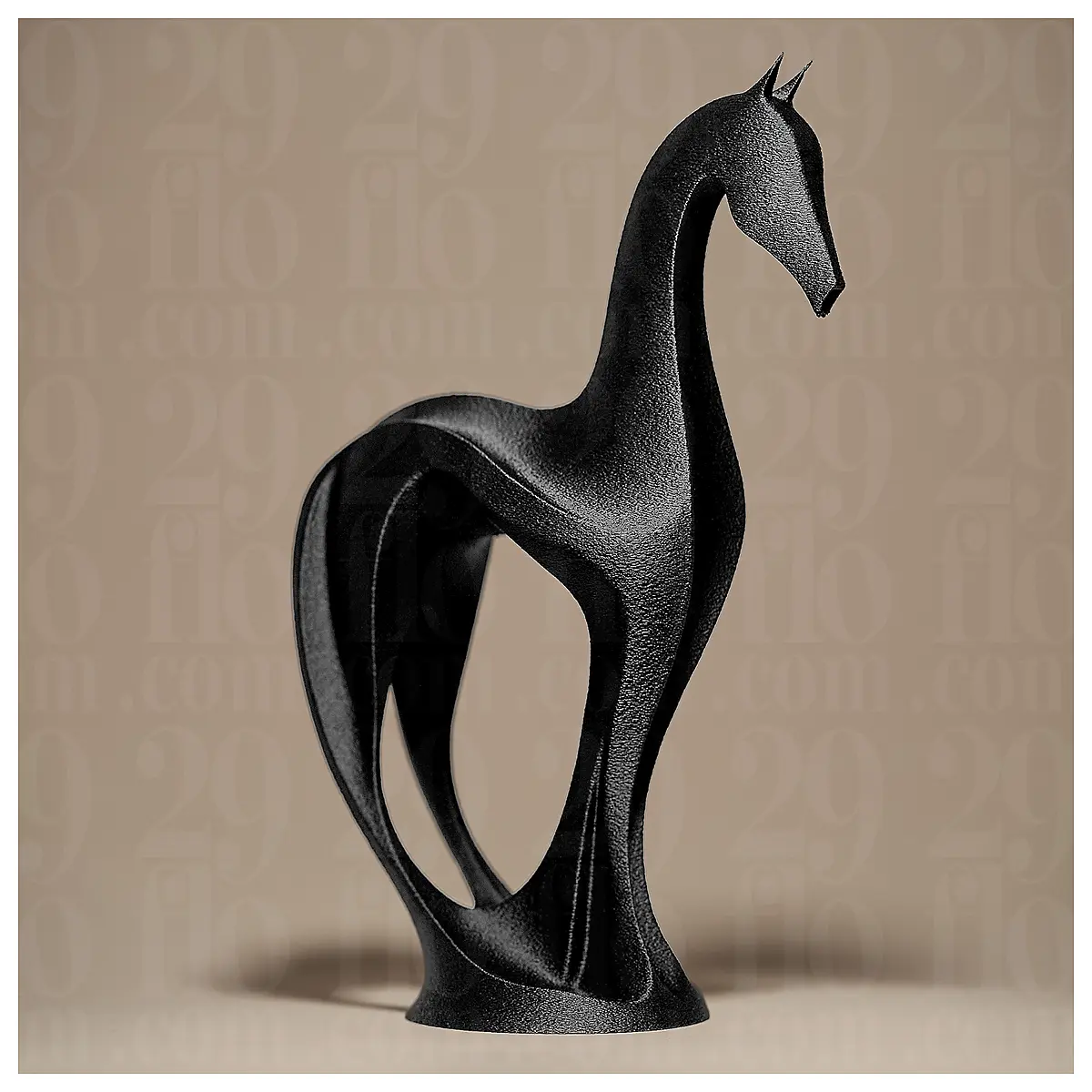 modern horse sculpture metal abstract art home decor office desk statue men