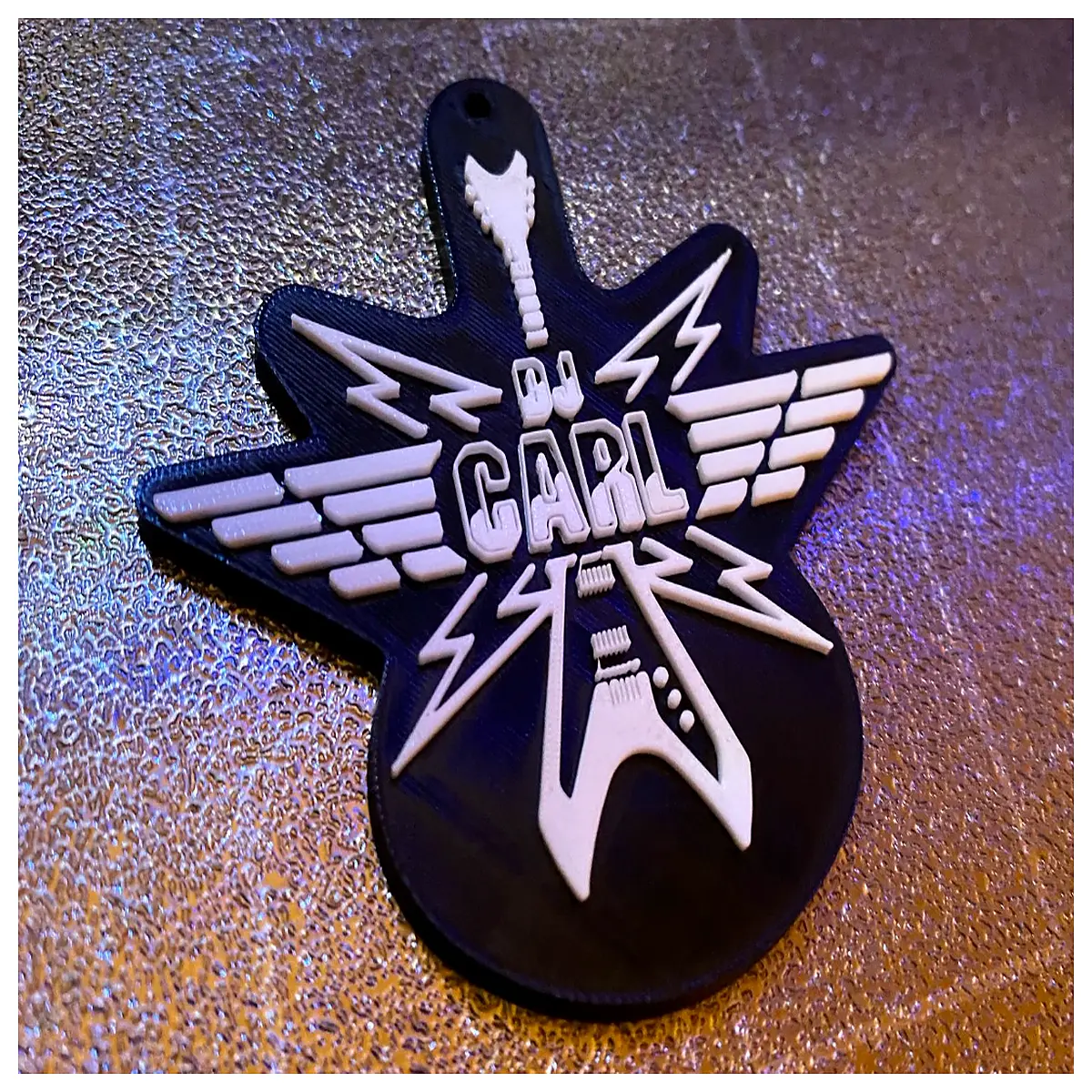 DJ Carl Keychain Music Keyring Swinging Music Decoration Key Holder Music Lover Gift Accessory