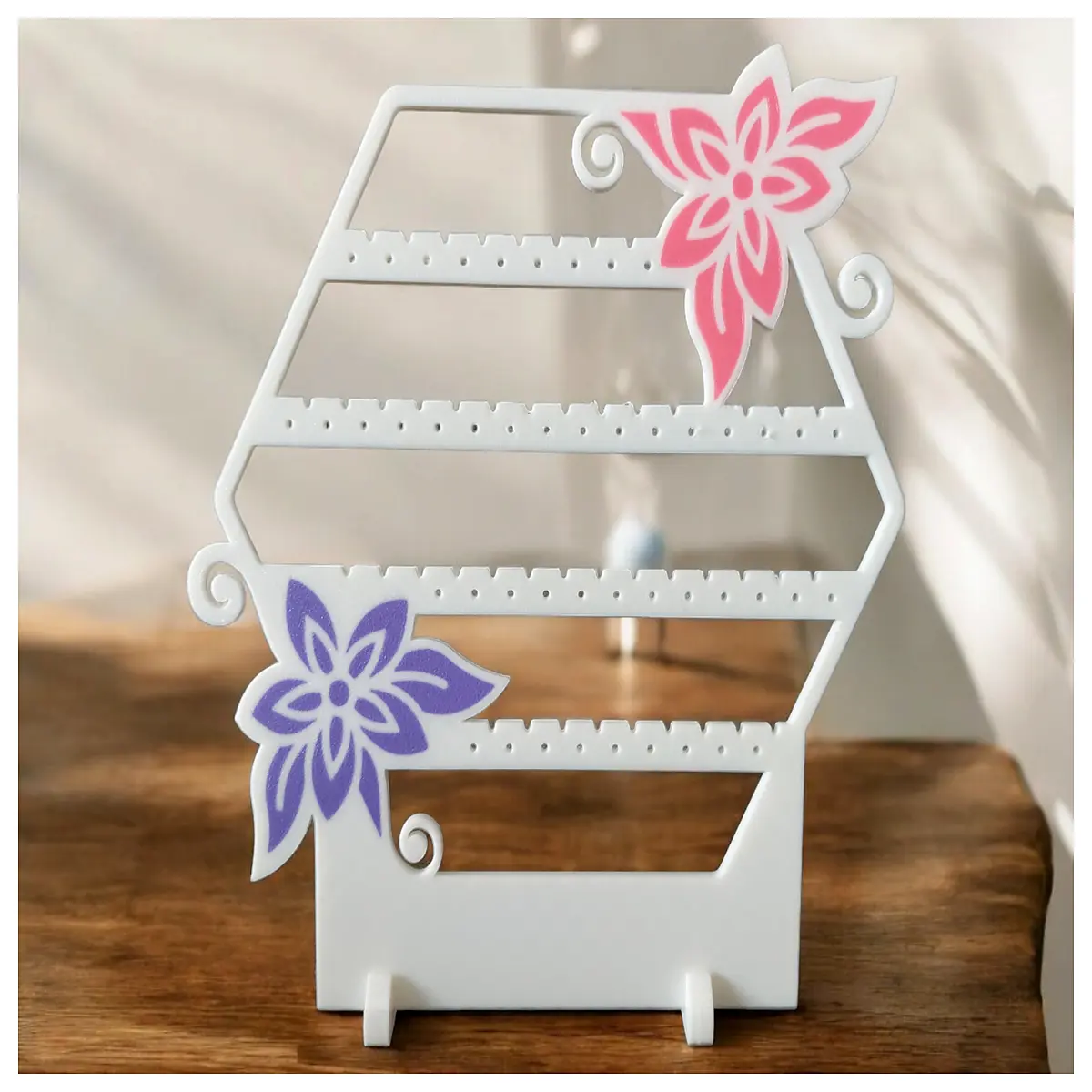 ful Earrings Jewelry Organizer Flower Storage Box Multi Decorative Storage Container Jewelry Box Storage Creative