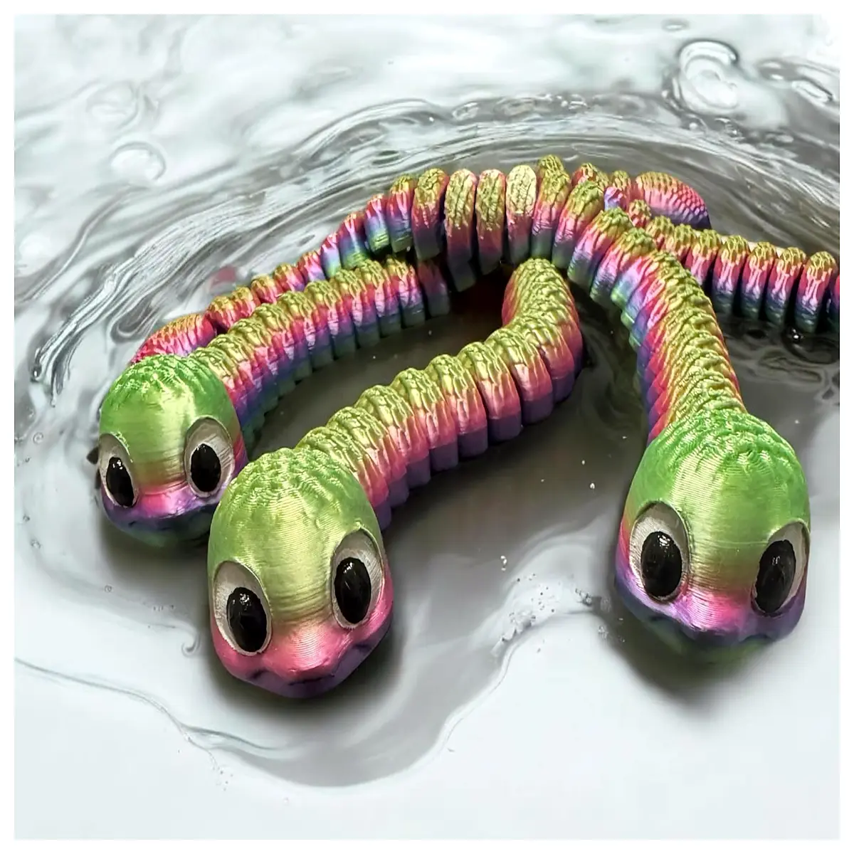 flexible jointed snake toy for kids realistic moving python plush soft squishy stretchable reptile educational