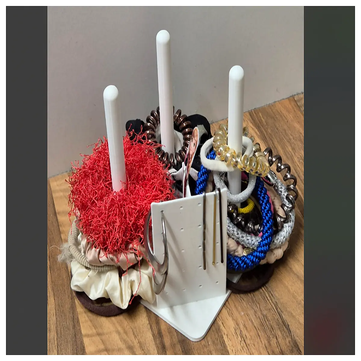 Hair Accessories Organizer Display Stand Jewelry Holder Storage Box Cosmetic Tray Shelf Desk Organizer Multi Compartment