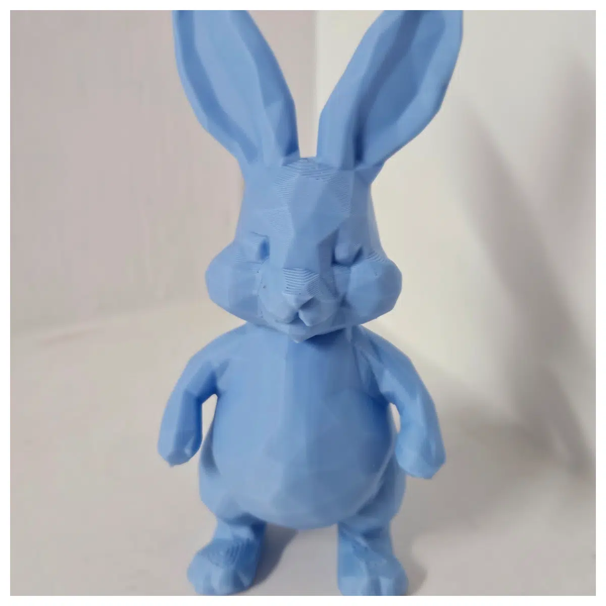 Low Poly Standing Fat Rabbit Model Toy 3D Printed Anime Character Desk Decoration Fun Gift 3D Rabbit