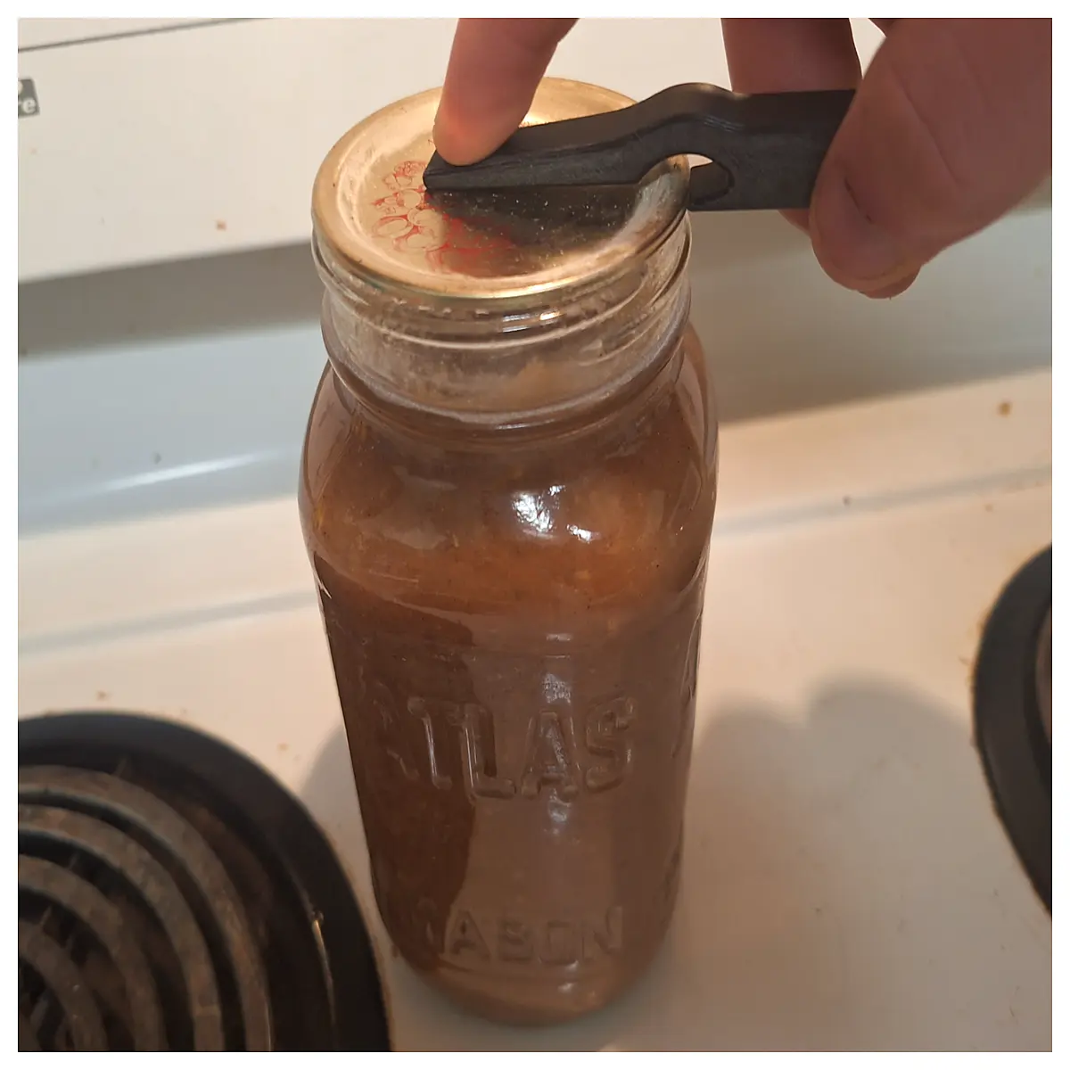 mason jar lid opener tool for stuck lids easy twist off device for canning jars kitchen gadget to tight metal caps without breaking glass
