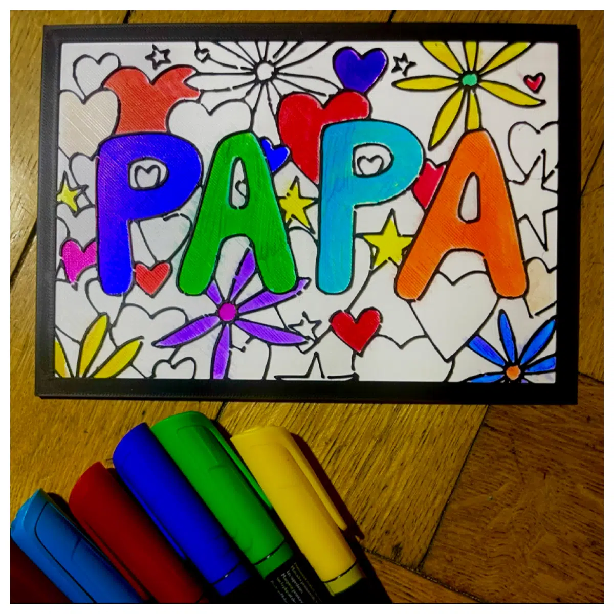 Father s Day ing Pages Dad Birthday Gift Ideas Kids Drawing Home Decor Celebration Art Holiday ing Sheets