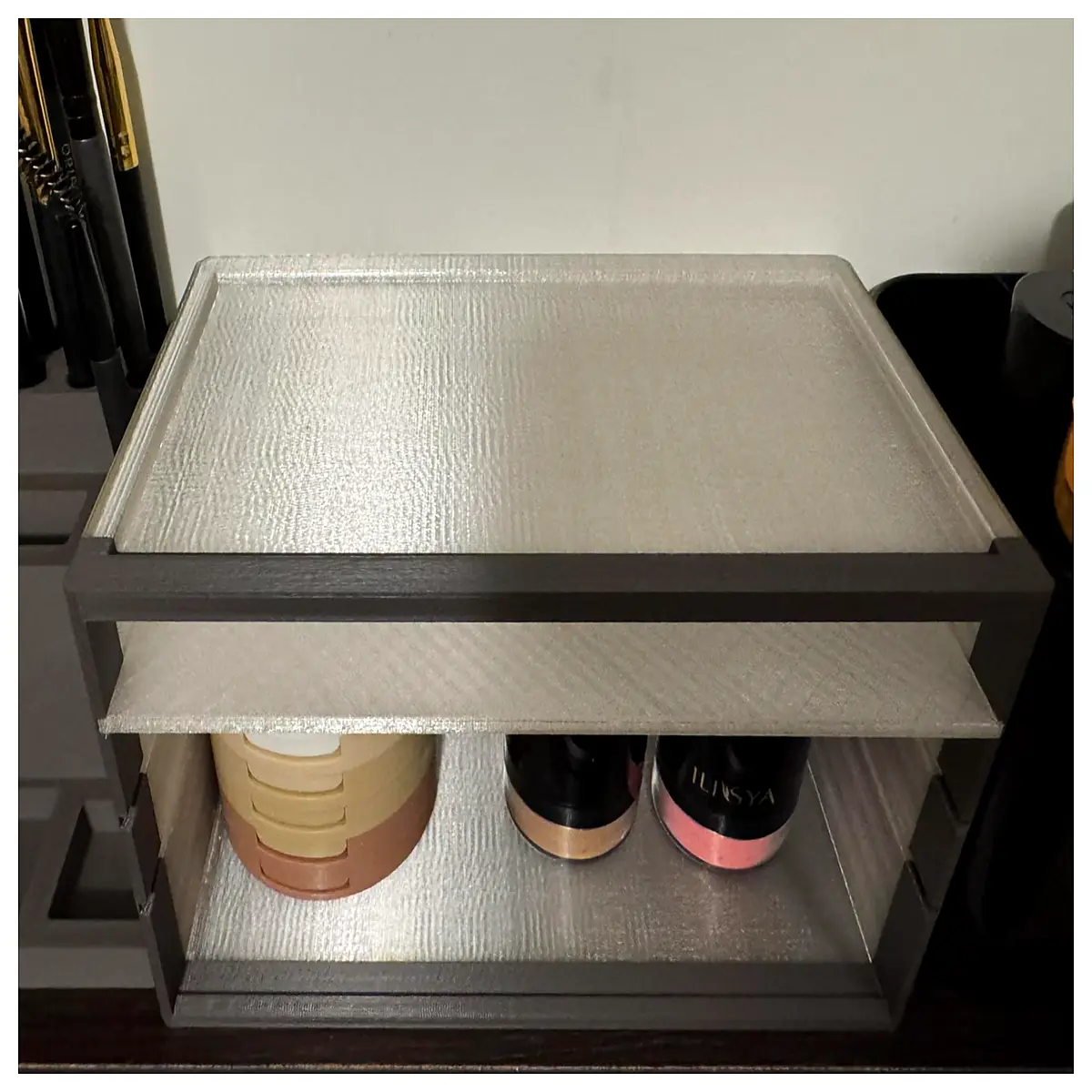 Cosmetic Organizer Shelf Desktop Storage Box Multi Compartment Organizer Snack Candy Storage Bathroom Shelf Makeup Storage Solution