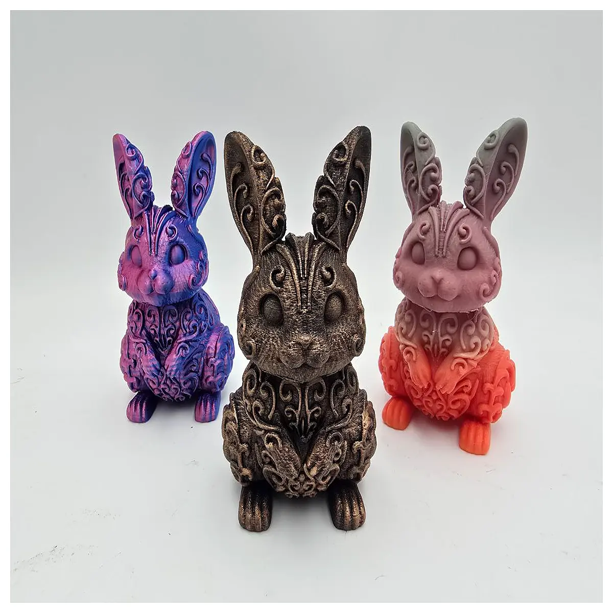 Standing Rabbit Decoration Desktop Figurine Cute Pet Creative Home Decor Rabbit Toy Friends