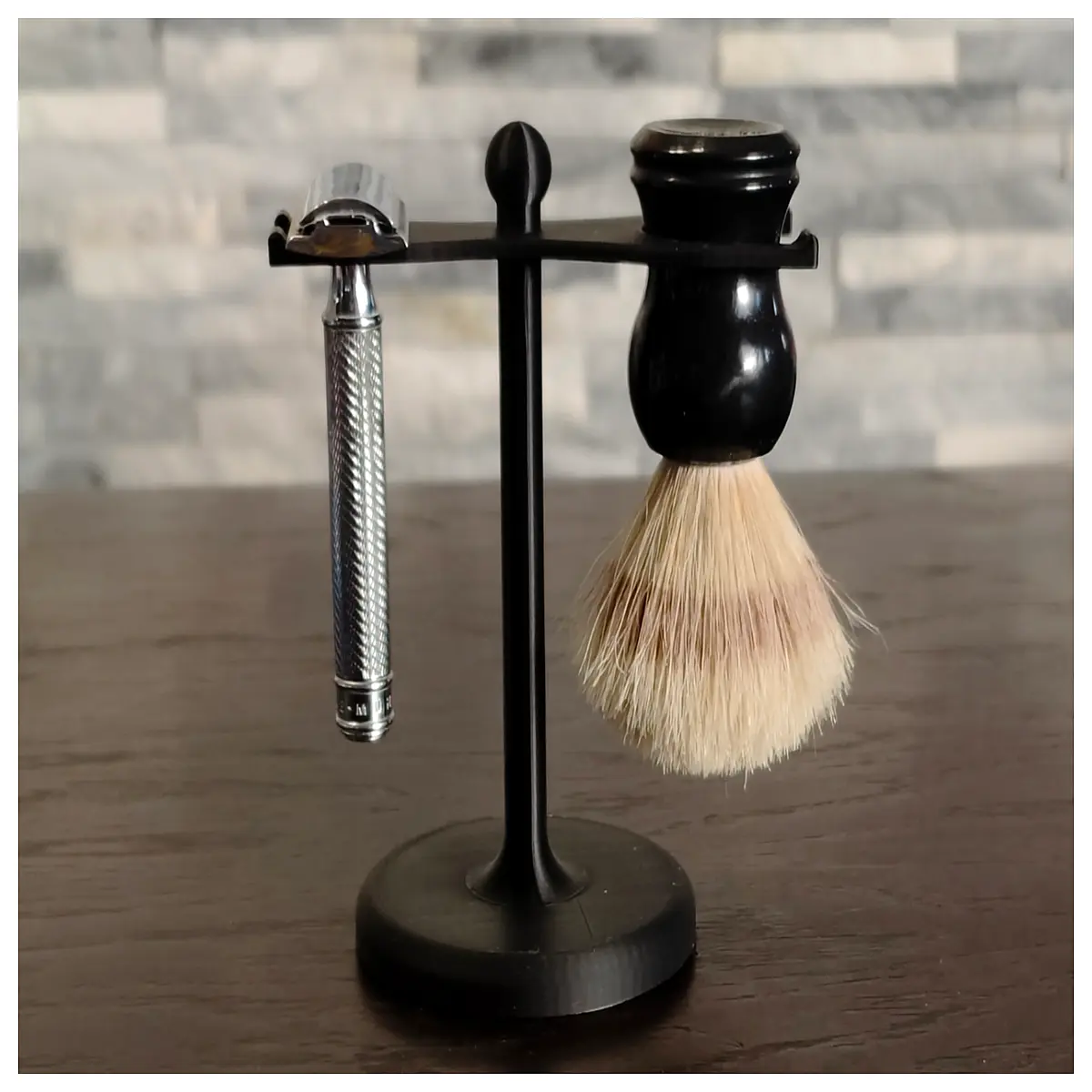 Shaving Rack Holder 40g PLA 3D Printed DIY Shaving Caddy Shaving Brush Holder Shaving Brush Organizer Shaving Accessories