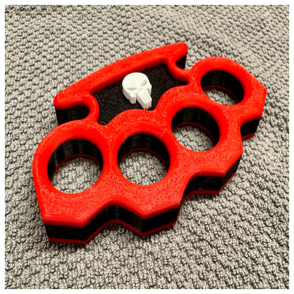 tactical knuckle duster brass ring self defense keychain grip protector