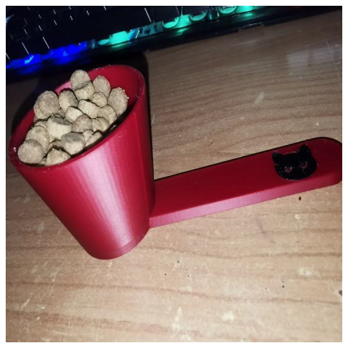 measuring cup for pets dog cat kibble scoop portion control food dispenser