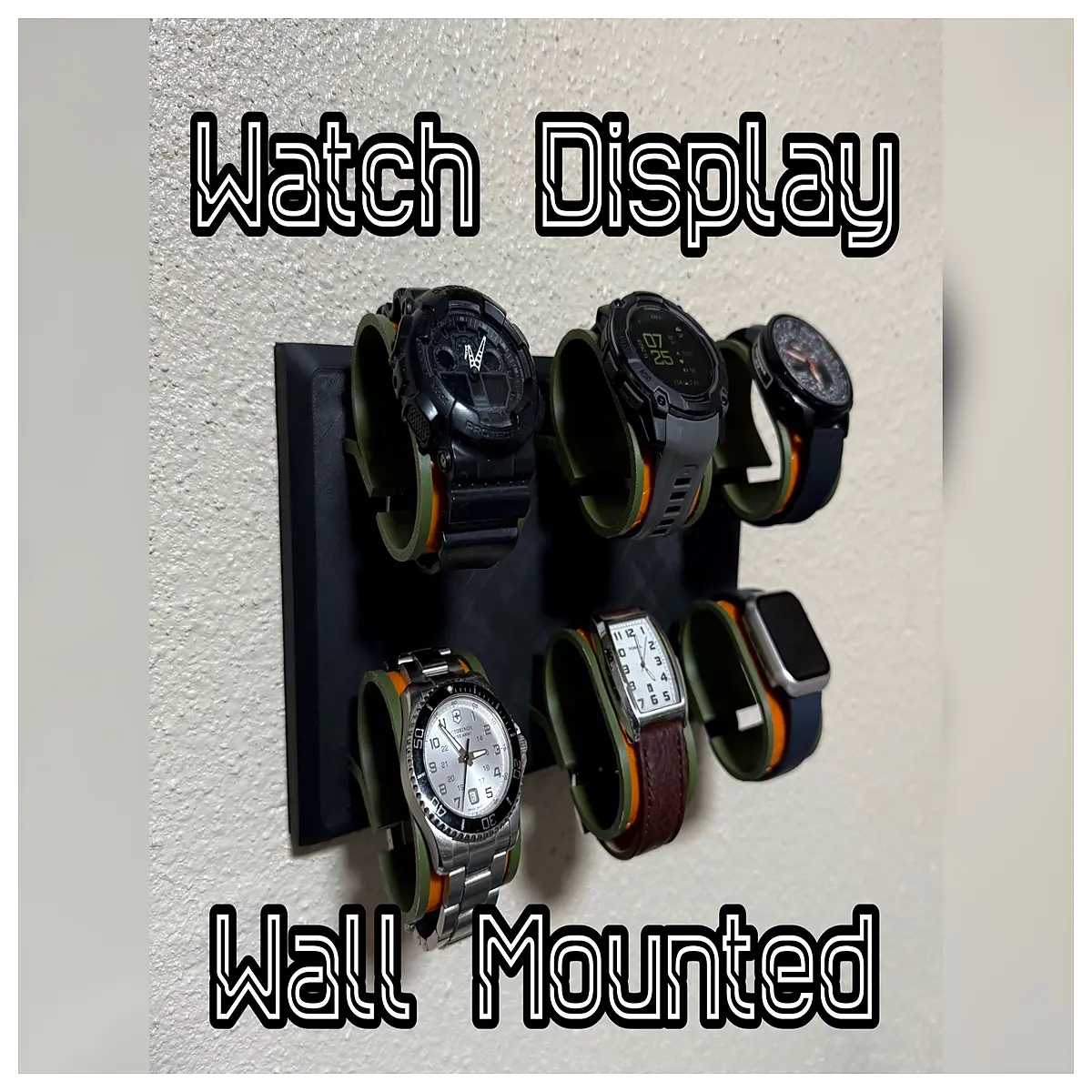 Watch Display Stand Wall Mounted Clock Display Rack Collection Showcase Desk Wall Watch Holder