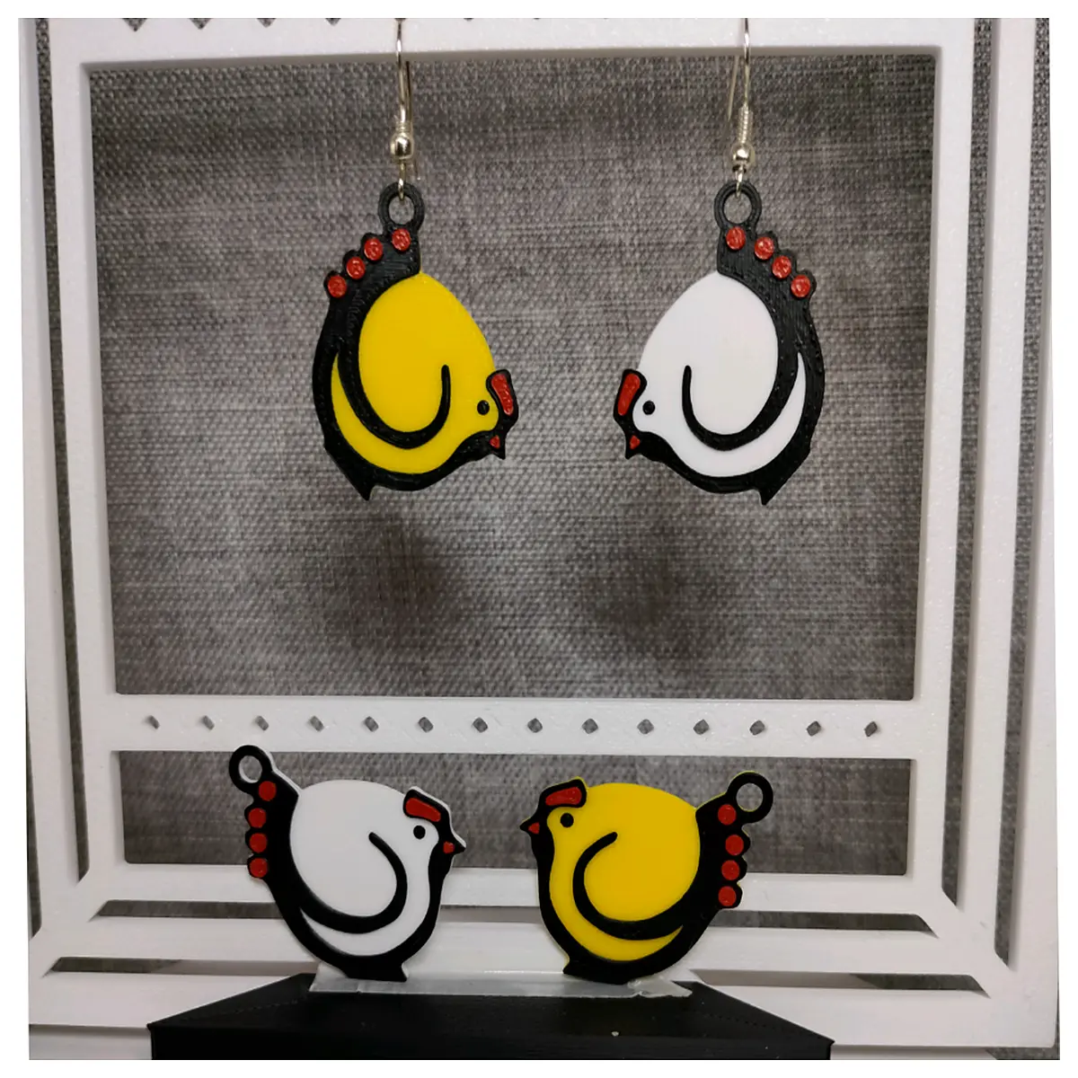 Easter Chicken Earrings Festive Decoration Rabbit Earring Christmas Gift Ornament Chicken Ear Jewelry